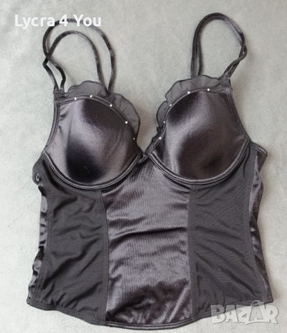 75В черен сатенен корсет, снимка 10 - Корсети, бюстиета, топове - 44186097