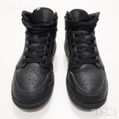 NIKE 554725 Air Jordan 1 Mid GS Оригинални Кожени Маратонки Кожа 35.5-36 22.5cm, снимка 9 - Детски маратонки - 44265309