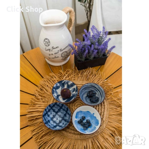 Комплект 4 керамични купички, различни модели