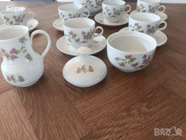 Порцелан ГДР Чай/Кафе, снимка 9 - Сервизи - 47748113