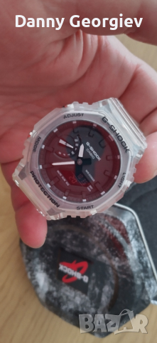 Стилен японски часовник Casio G-SHOCK GA-2100SKE-7AER, снимка 1 - Мъжки - 44587010
