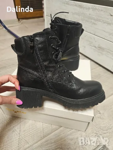 Дамски зимни боти, тип кубинки, снимка 3 - Дамски боти - 48145163