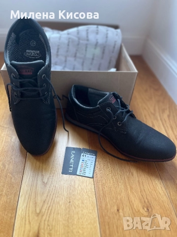 Нови мъжки кожени обувки 41, снимка 3 - Ежедневни обувки - 52908422