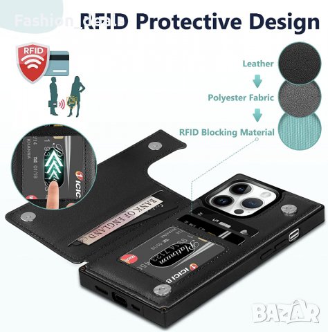 Нов кожен калъф кейс гръб за телефон  iPhone 12/ 14/ 14 Pro Айфон Защита, снимка 2 - Калъфи, кейсове - 39559993