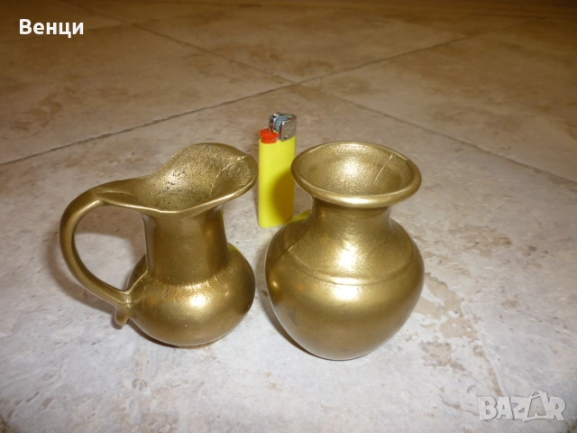 Бронзови Кана Ваза, снимка 2 - Антикварни и старинни предмети - 51805144