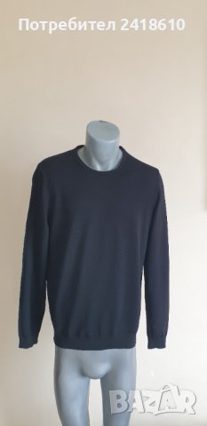 Hugo Boss HUGO San Paolo 3 Extrafine Merino Mens Size 50/L НОВО! ОРИГИНАЛ! Мъжки тънък Вълнен !, снимка 6 - Пуловери - 44368404