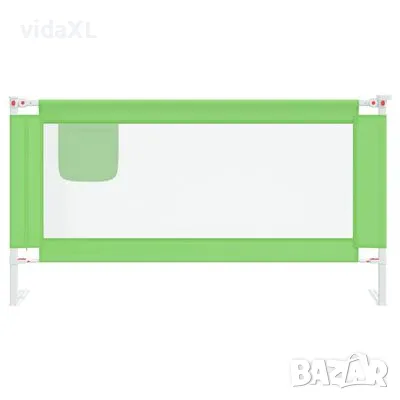 vidaXL Ограничител за бебешко легло, зелен, 160x25 см, плат（SKU:10194）, снимка 3 - Други - 49242406