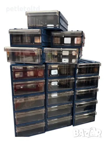 Органайзери - Контейнер пластмасов с чекмедже, в три варианта (размери) - посочени са в текста, снимка 2 - Куфари с инструменти - 49503649