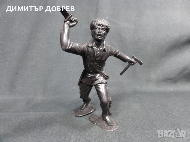 СТАРА РЕТРО СОЦ СССР ПЛАСТМАСОВА ФИГУРКА ТРАПЕР