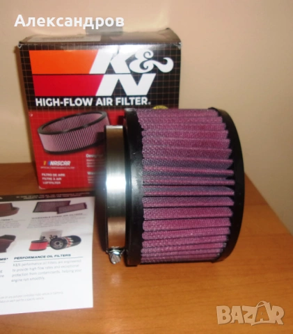 Спортен филтър K&N-оригинал, отвор 89мм, нов, промо цена!, снимка 3 - Части - 53294051