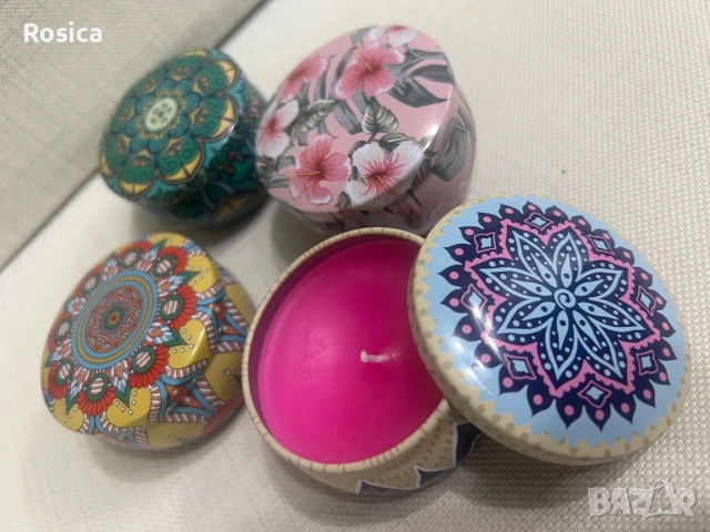 Ароматни свещи , снимка 2 - Ръчно изработени сувенири - 53309493