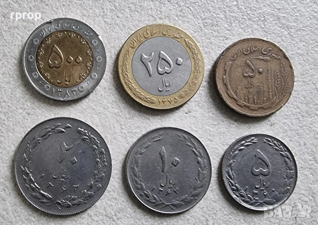 Иран.  1979 - 2003 година. 6 бройки.