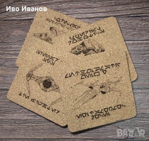 Комплект подложки за чаши (coaster) Star War, снимка 2 - Други стоки за дома - 51925253