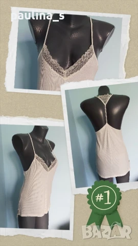 Три различни броя / Марков потник с дантела "women secret", "Romwe" и "H&M" , снимка 2 - Корсети, бюстиета, топове - 45108447