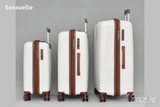 Комплект 3 куфара - различни цветове, снимка 2 - Куфари - 52654617