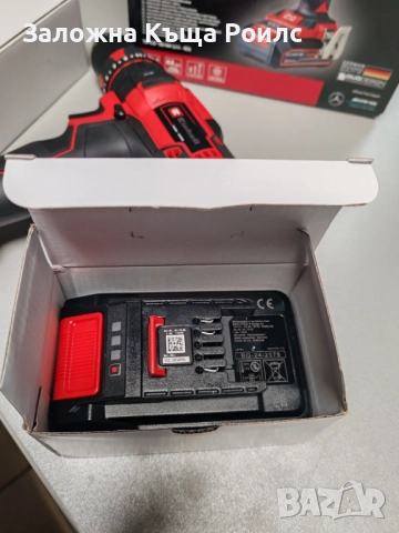 Ак. ударна бормашина EINHELL TE-CD 18/44 Li 18 V, 44.00 nm, 2.50 Ah, снимка 4 - Бормашини - 52860217