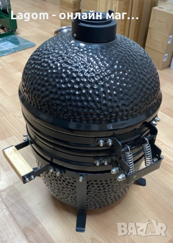 Керамично барбекю на дървени въглища Ziel Grill Kamado Compact 15, снимка 3 - Барбекюта - 52771428