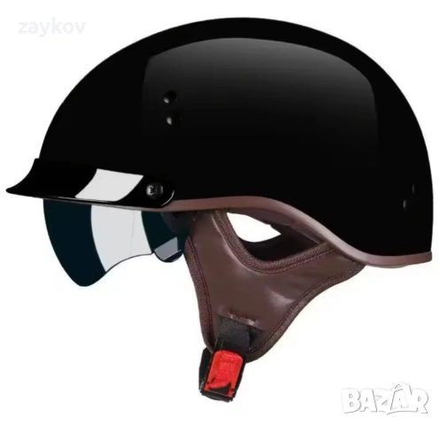 DOT сертифициране Мотоциклетна каска Casco Moto Half Helmet German Classic Moto Helmet Retro М, снимка 2 - Аксесоари и консумативи - 53438502