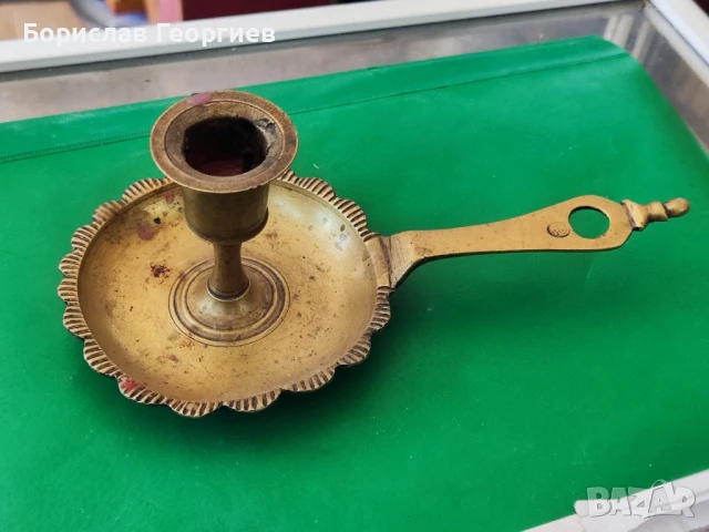 Стар турски месингов свещник