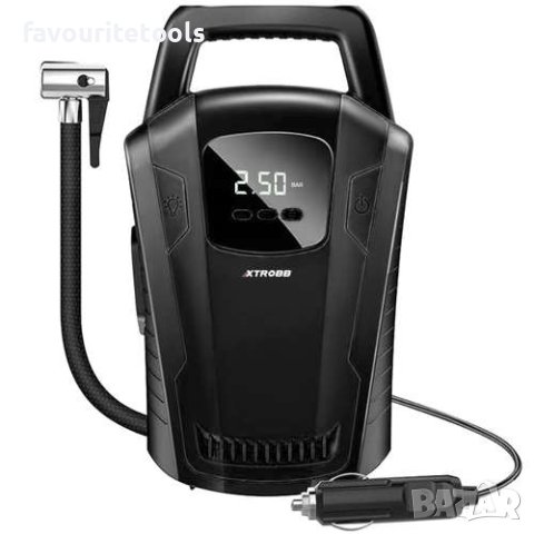 Автомобилен компресор Xtrobb 12V, 10 bar, 2,8м захранващ кабел, LCD дисплей, снимка 2 - Аксесоари и консумативи - 42562516