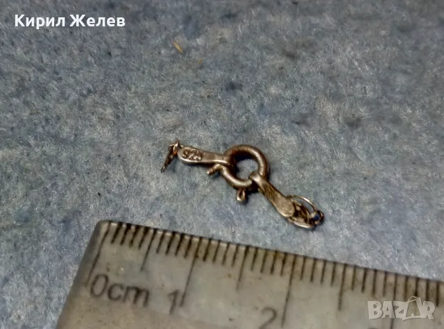 СТАРА СРЕБЪРНА ЗАКОПЧАЛКА За КОЛИЕ ВЕРИЖКА ГРИВНА СРЕБРО 925 КАРАБИНКА За СИНДЖИР 49883, снимка 5 - Други - 49147670