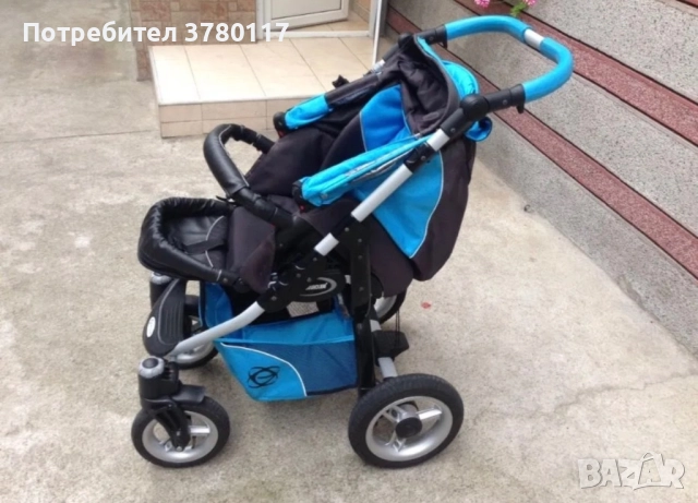 БЕБЕШКА КОЛИЧКА - Elipso, 3в1, Олекотен Алуминий, снимка 3 - Детски колички - 51730573