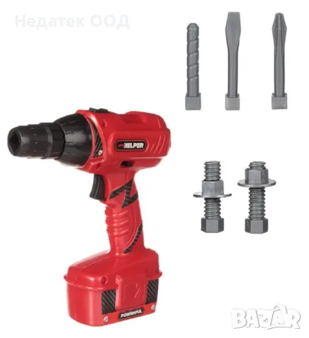 Играчка, бормашина, звук, Червена, 17,5см - 8 бр.