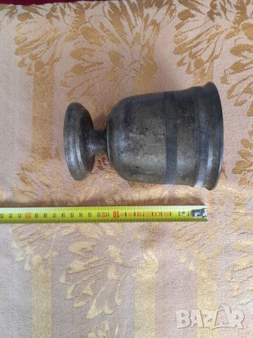 Стар бронзов хаван, снимка 8 - Антикварни и старинни предмети - 40709105