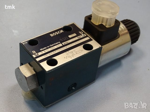 Хидравличен разпределител BOSCH 0810 091, 315 bar, 24V DC, снимка 7 - Резервни части за машини - 36376514