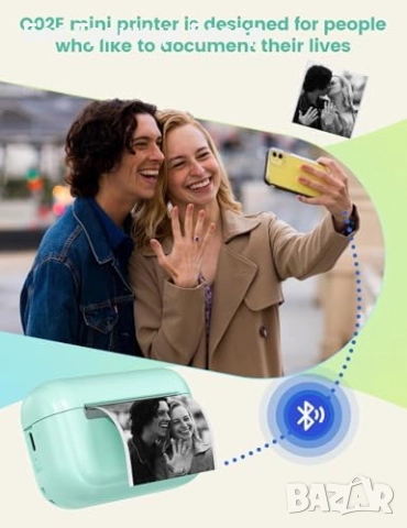 Нов Портативен термопринтер за телефон iOS Android – фото и бележки, снимка 4 - Друга електроника - 52119529