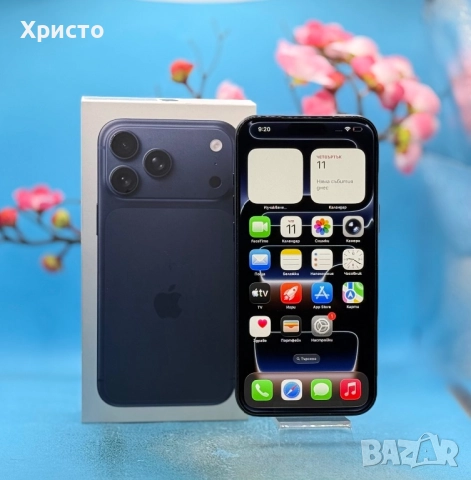 ГАРАНЦИОНЕН!!! Apple iPhone 17 Pro Max, 256GB, 5G, Deep Blue , снимка 2 - Apple iPhone - 52774036