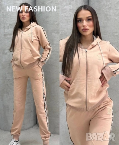 Дамски Памучни Екипи - лого Бродирано ✨ Louis Vuitton , снимка 4 - Спортни екипи - 52323404