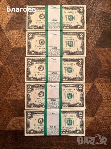 САЩ -Два долара! Нови!, снимка 2 - Други - 42265943