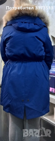 яке парка с естествен пух, снимка 2 - Якета - 51926126
