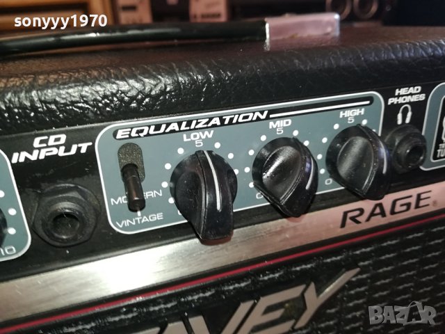 PEAVEY RAGE158 TRANS TUBE-УСИЛВАТЕЛ-КУБЕ ВНОС SWISS 2202241557, снимка 10 - Ресийвъри, усилватели, смесителни пултове - 44418809