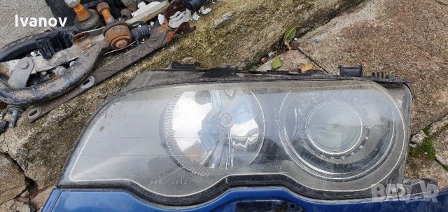 Ляв фар за бмв е46 ксенон бош оригинален от ляв волан 2001г