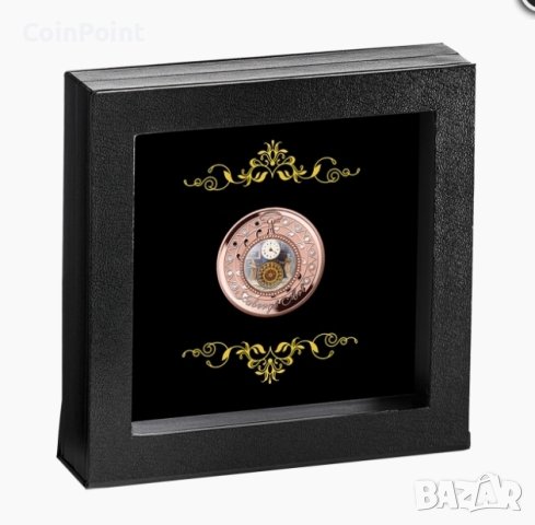 POCKET WATCH Faberge Art 1 Oz Серебърна монета 1$ Ниуе 2023, снимка 1 - Нумизматика и бонистика - 44251919