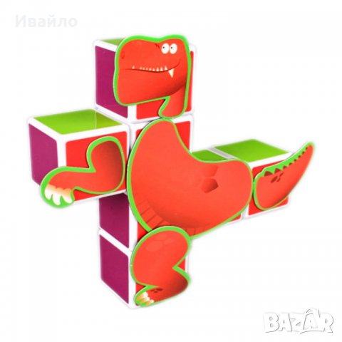 Детски магнитни кубчета Динозаври, снимка 1 - Игри и пъзели - 34389344