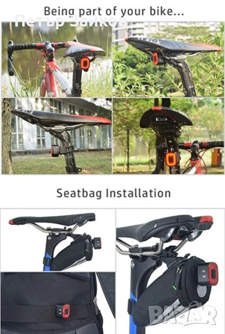 USB акумулаторна LED задна светлина, CUBELITE II Smart Bike Light, снимка 4 - Аксесоари за велосипеди - 40305644