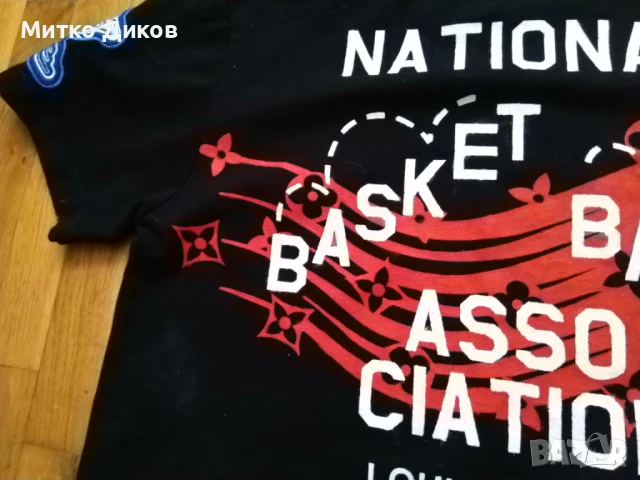Луис Витон multi patch NBA Logo 2021 баскетбол памук размер М, снимка 6 - Баскетбол - 50576865