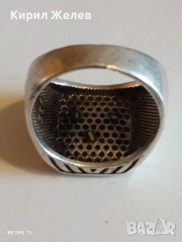 Сребърен пръстен изобразява меча Зулфикар майсторска ръчна изработка 52764, снимка 8 - Пръстени - 53040540