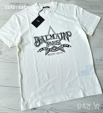 Мъжка бяла тениска Balmain/IM66n