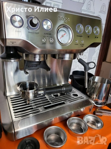 Еспресо машина SAGE Barista Express Кафемашина с кафемелачка, снимка 8 - Кафемашини - 53462866