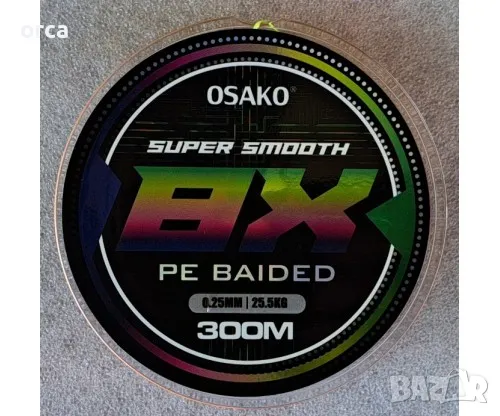 Плетено влакно, осем нишково - шарено OSAKO Color Super Smooth PE Braided 8X 300 m.