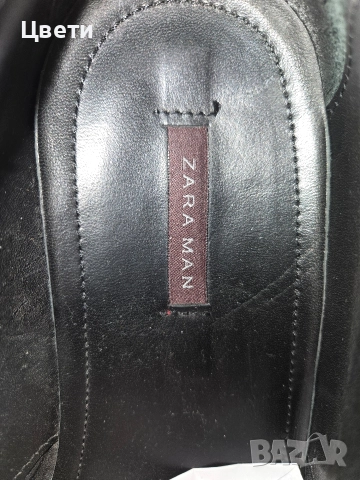 Черни официални мъжки обувки Зара , снимка 2 - Официални обувки - 52941853