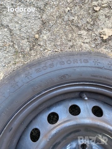 железни джанти 5х114.3 16 с гуми Dunlop 205/60/16, снимка 9 - Гуми и джанти - 44498472