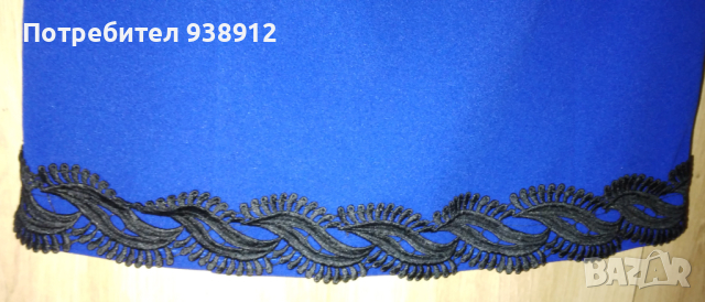 Дамска тъмно синя рокля, снимка 4 - Рокли - 44698422