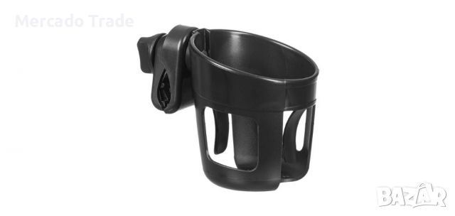 Поставка за чаши на количка, Черен 