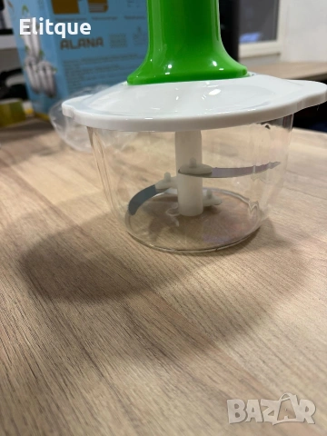 Ръчен кухненски чопър 900 мл с 3 остриета от неръждаема стомана стъкло Cheffinger, снимка 2 - Други - 53255861