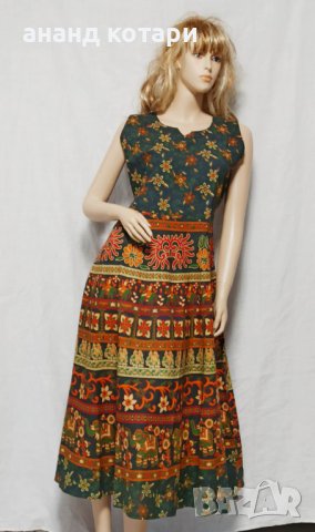 Индийска памучна рокля ”Мандала”, снимка 13 - Рокли - 22910220